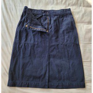NWOT J. Crew Dark Blue Denim A-line Skirt (US4)